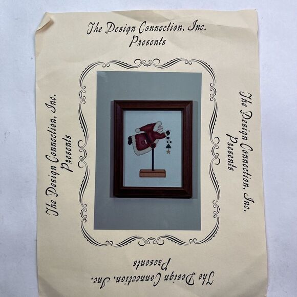 The Design Connection Primitive Santa Clouse Counted Cross Stitch Kit Vtg 90s - Picture 5 of 7